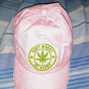 Distressed Pink 420 Cap